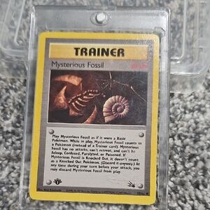 Mysterious Fossil Trainer Card
